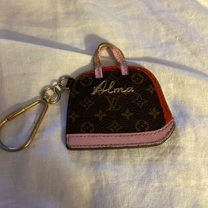 Authentic Louis Vuitton Alma keychain